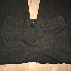 Loft Wool Ann Hemmed Pants Sz 8